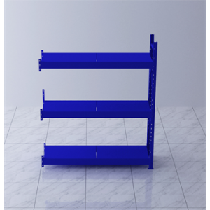 重型貨架副架2000×500×2000mm(三層,1T/層,藍色)