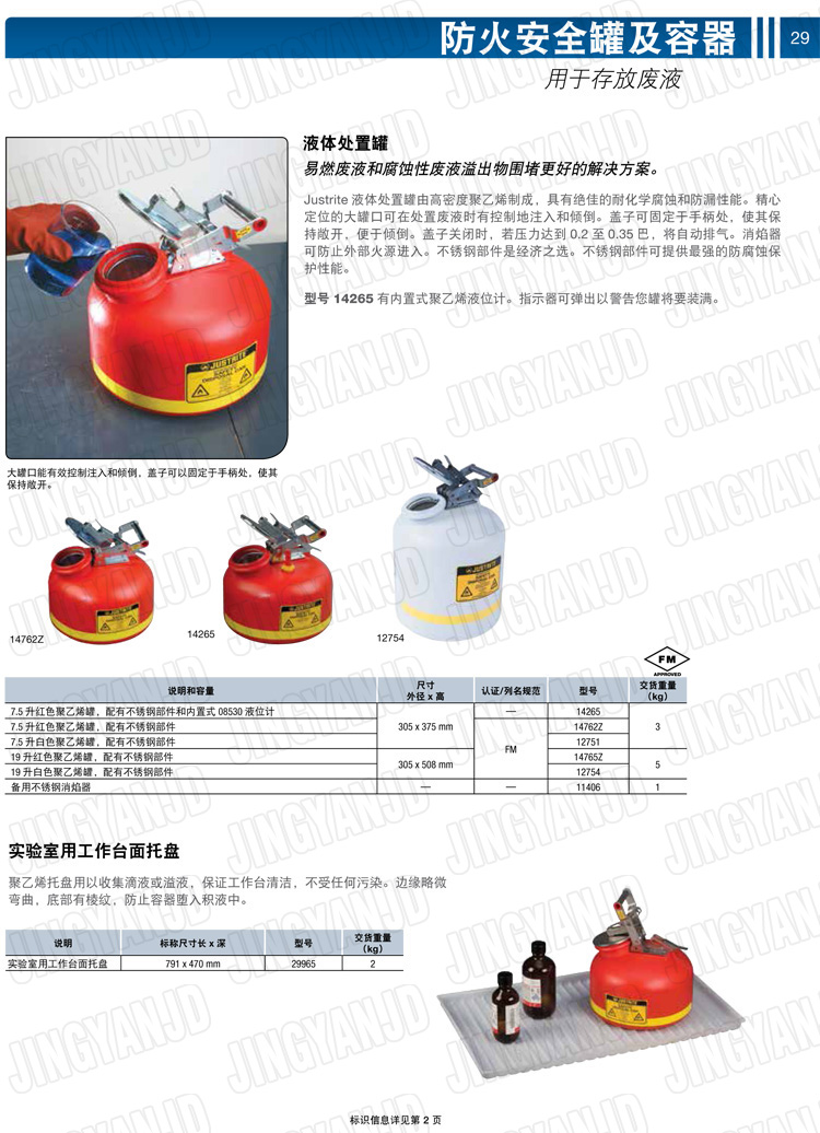 JUSTRITE，美國杰斯瑞特，justriteI型安全罐,柴油汽油存放罐，酒精松香水安全存儲罐，防火安全罐，防爆安全罐