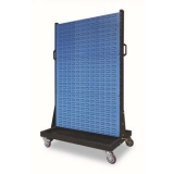 移動型雙面物料整理架960×610×1560mm(6百葉)，KM-2306，1H9329
