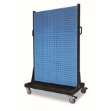 移動型雙面物料整理架960×610×1560mm(6方孔)，KM-2360